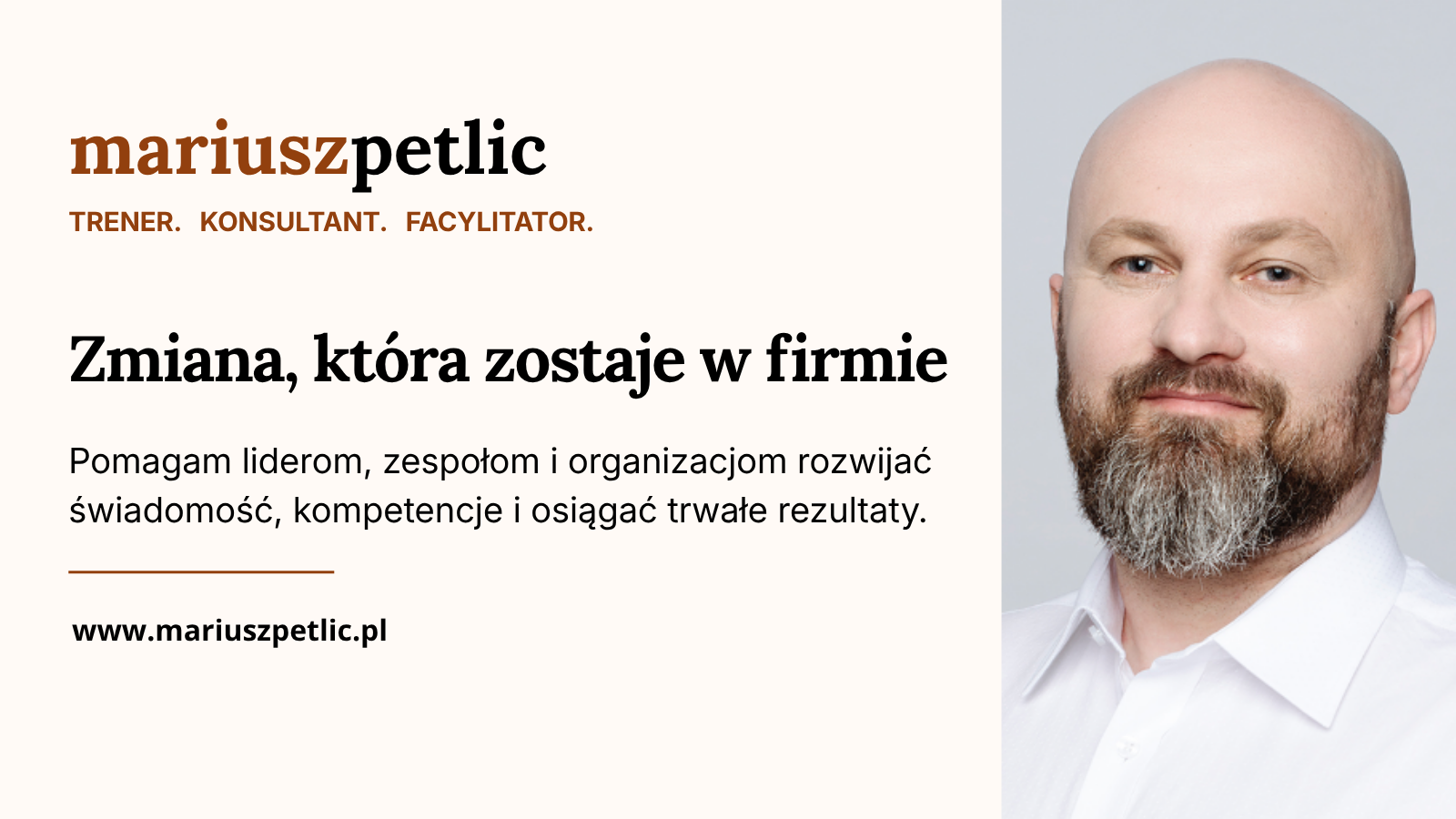 Oferta współpracy Mariusza Petlica